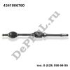 Привод в сборе правый (R) с промежуточным валом Toyota Camry V50 (11-…) (4341006760 / DE007TY)
